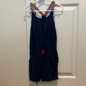 OshKosh B'gosh Navy Romper with Red Details